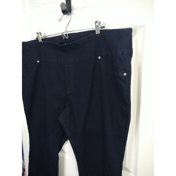 Lee Woman 22WP Blue Jean Slimming Pullon Jeggings Slim Straight Leg - Picture 2 of 11